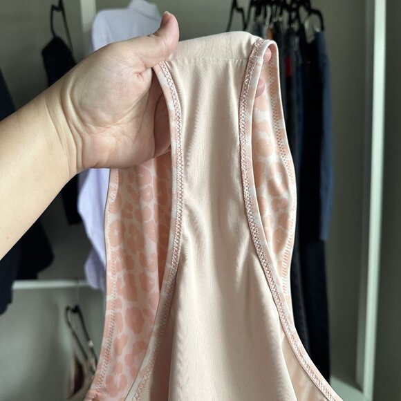 Something Navy One Piece Cutout Swimsuit Pink Cheetah - Picture 9 of 11